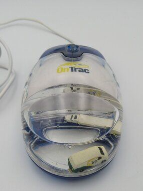 RARE OnTrac Shipping Company Aqua Computer Mouse *WORKS*